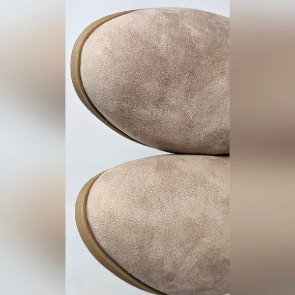 Dr. Scholls Brief Women's Faux Suede Tan Side Zip Memory Foam Ankle Boot Size 11 - Picture 2 of 14